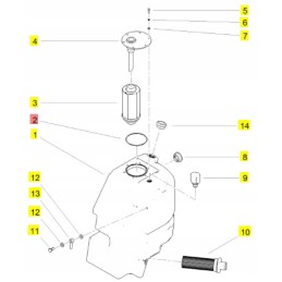 Yanmar o ring for hydraulic filter SV15 SV26