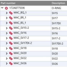 Yanmar o ring for hydraulic filter SV15 SV26