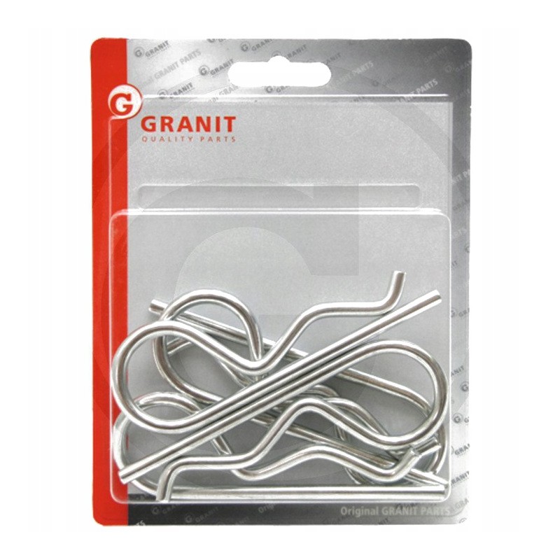 Set of spring pins, 5 pieces, diameter 3-5