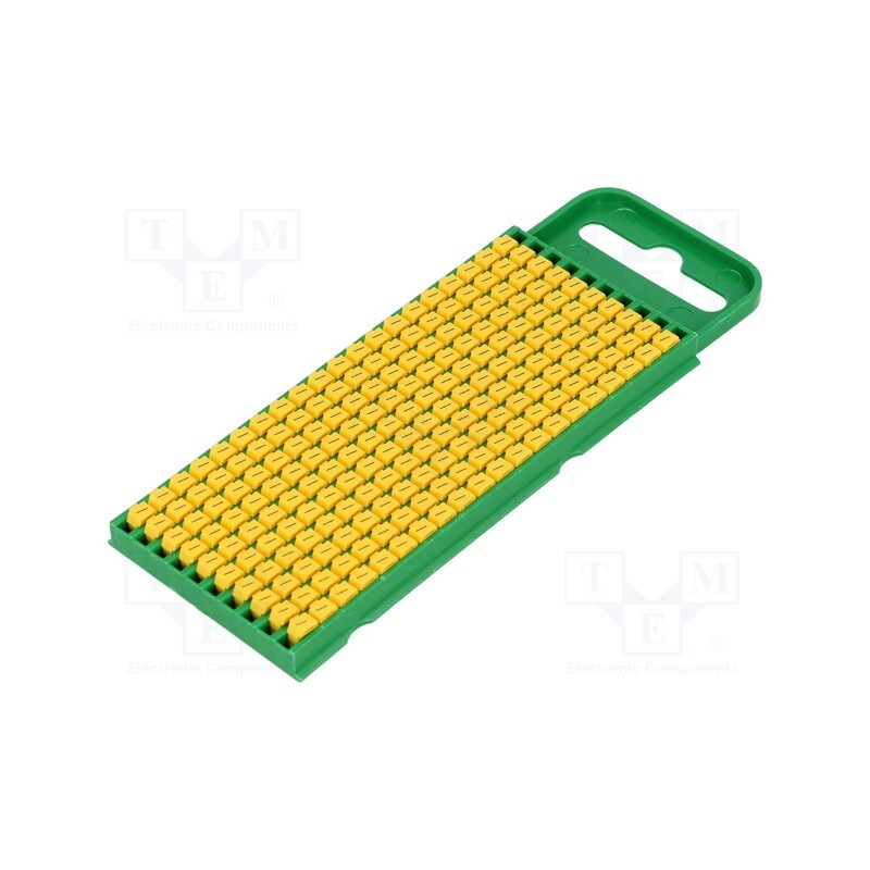 200 pcs x HELLERMANNTYTON - 561-00724 - Markers, Marking: /, 0.8÷2.2mm, polyamide, yellow, -40÷85°C, WIC