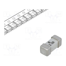 1 pcs x LITTELFUSE - 045302.5MR - Fuse: fuse, ultra rapid, 2.5A, 125VAC, 125V, 125VDC, SMD, ceramic