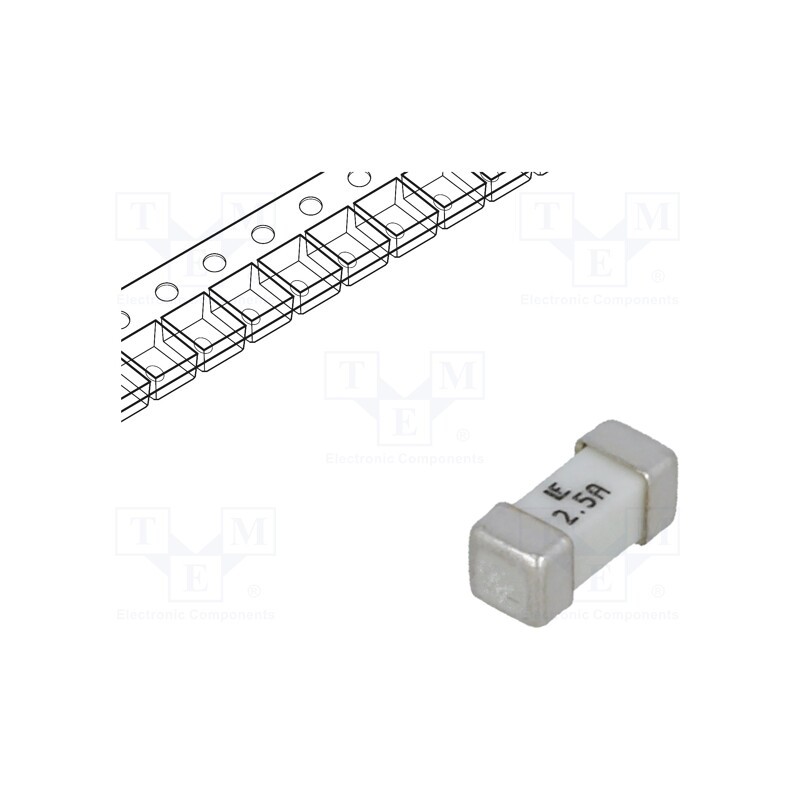 1 pcs x LITTELFUSE - 045302.5MR - Fuse: fuse, ultra rapid, 2.5A, 125VAC, 125V, 125VDC, SMD, ceramic