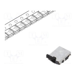 2 pcs x PANASONIC - ESE13V01B - Switch: detecting, Pos: 2, SPST, 0.01A/5VDC, Leads: curved, 500mΩ