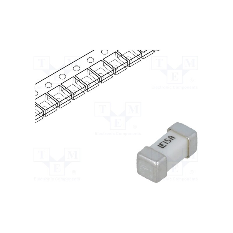 1 pcs x LITTELFUSE - 0453015.MR - Fuse: fuse, ultra rapid, 15A, 125VAC, 125V, 125VDC, SMD, ceramic