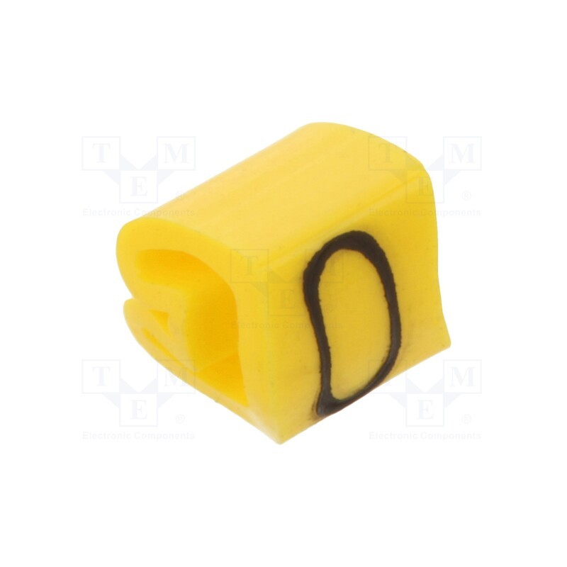 200 pcs x WEIDMu00dcLLER - CLI C 02-3 GE/SW 0 MP - Markers, Marking: 0, 1.3÷3mm, PVC, yellow, -30÷80°C, leaded, CLI C