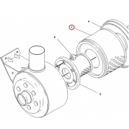 Caterpillar 428b 8n5504 air filter insert