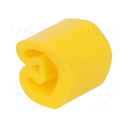 200 pcs x WEIDMu00dcLLER - CLI C 02-3 GE NE MP - Markers, Marking: empty, 1.3÷3mm, PVC, yellow, -30÷80°C, leaded