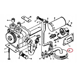 Suction pump for the oil pump of the Ursus C 360 engine