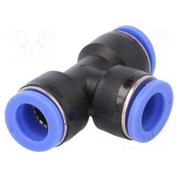 1 pcs x PNEUMAT-138.015 - Push-in fitting, T-tap splitter, -0.95÷15bar, PBT, BLUELINE