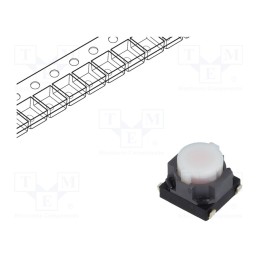 1 pcs x PANASONIC - EVQP1905M - Microswitch TACT, SPST, Pos: 2, 0.02A/15VDC, SMT, none, 6.1x6x3.5mm
