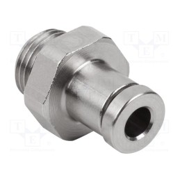 1 pcs x SCHMALZ-STV-GE-G1/8-AG-4 - Straight push-in fitting, G1/8-AG, -20÷80°C, 4mm, STV-GE
