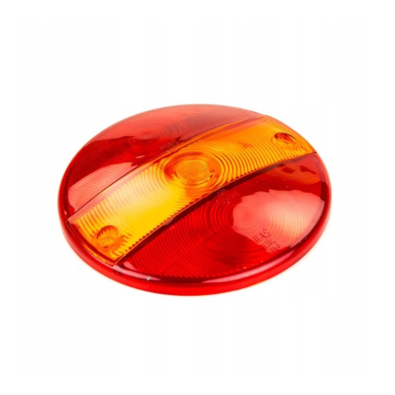 The lamp shade of the W19 LP combination rear lamp is round