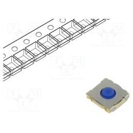1 pcs x OMRON OCB - B3SE1002P - Microswitch TACT, SPST-NO, Pos: 2, 0.05A/24VDC, SMT, none, 1.96N