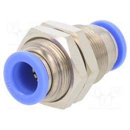 1 pcs x PNEUMAT-149.01 - Push-in fitting, bulkhead,straight,inline splice, -0.95÷15bar