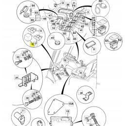 Turn signal flasher relay for JCB backhoe loader