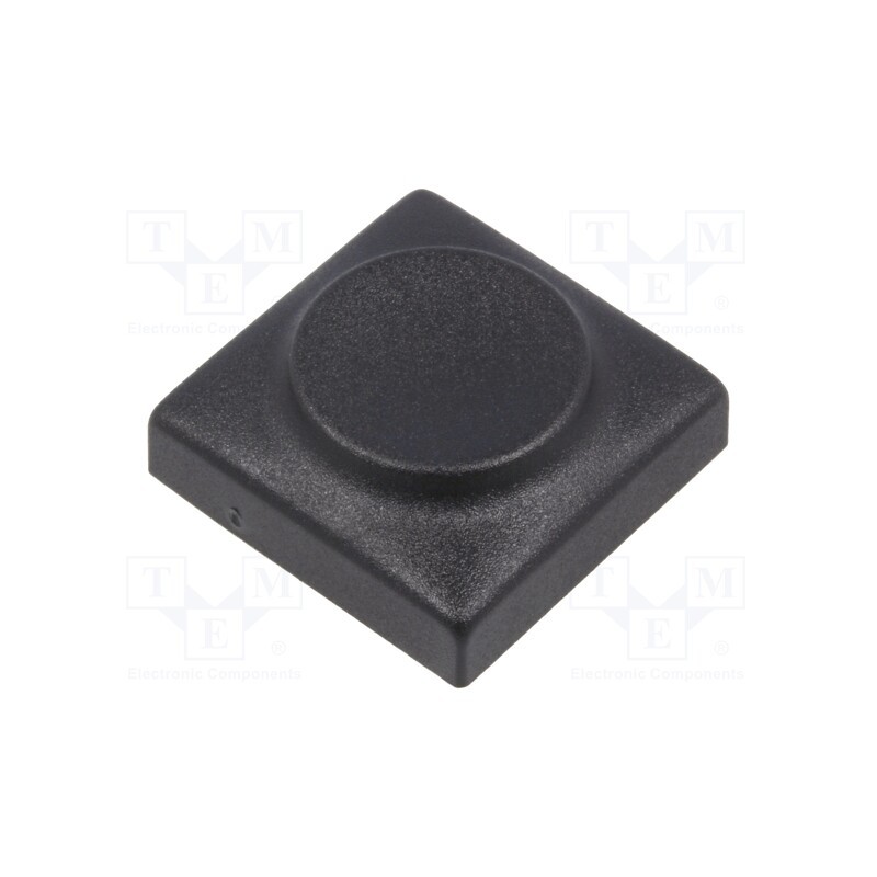 2 pcs x Marquardt - 825.000.011 - Button, rectangular, black, polyamide, 18.3x18.3mm