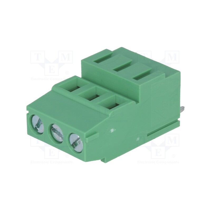 2 pcs x DEGSON ELECTRONICS - DG500H-5.08-03P-14-00AH - PCB terminal block, angled 90°, 5.08mm, ways: 3, on PCBs, 2.5mm2