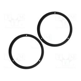 1 set x BASSER - DMHOND02 - Spacer ring, MDF, 165mm, Honda, impregnated, 2pcs.