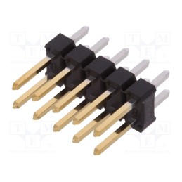 2 pcs x Amphenol Communications Solutions - 77313-818-10LF - Pin header, pin strips, BERGSTIK, male, PIN: 10, straight, 2.54mm