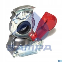 Red M22 hard pneum connector