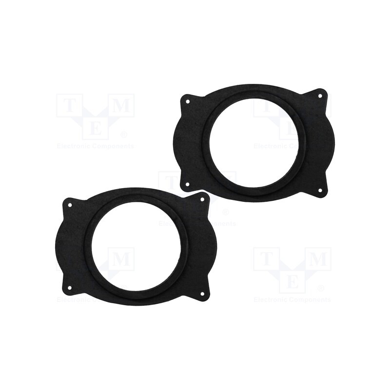 1 set x BASSER - DMTOYO04 - Spacer ring, MDF, 165mm, Toyota, impregnated, 2pcs.