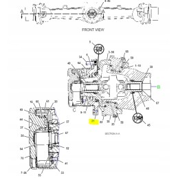 Screw M10x1 5 cat wheeled excavator backhoe loader