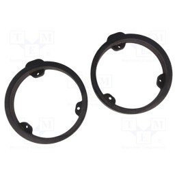 1 set x BASSER - DMMERC06 - Spacer ring, MDF, 165mm, Mercedes, impregnated, 2pcs.