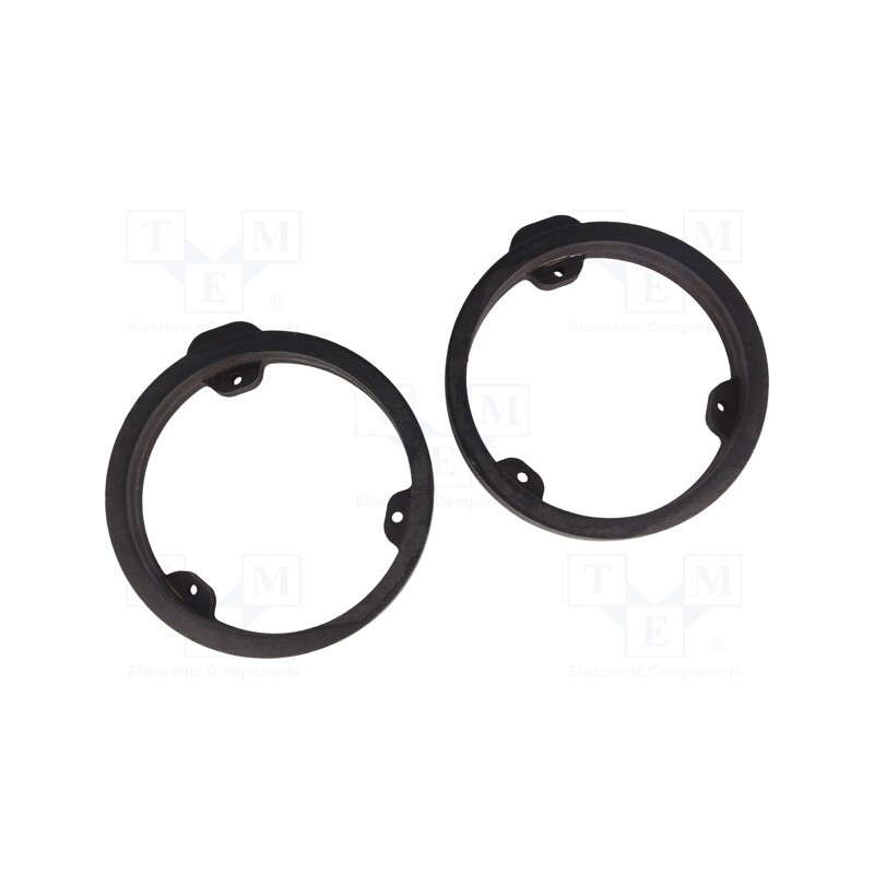 1 set x BASSER - DMMERC06 - Spacer ring, MDF, 165mm, Mercedes, impregnated, 2pcs.