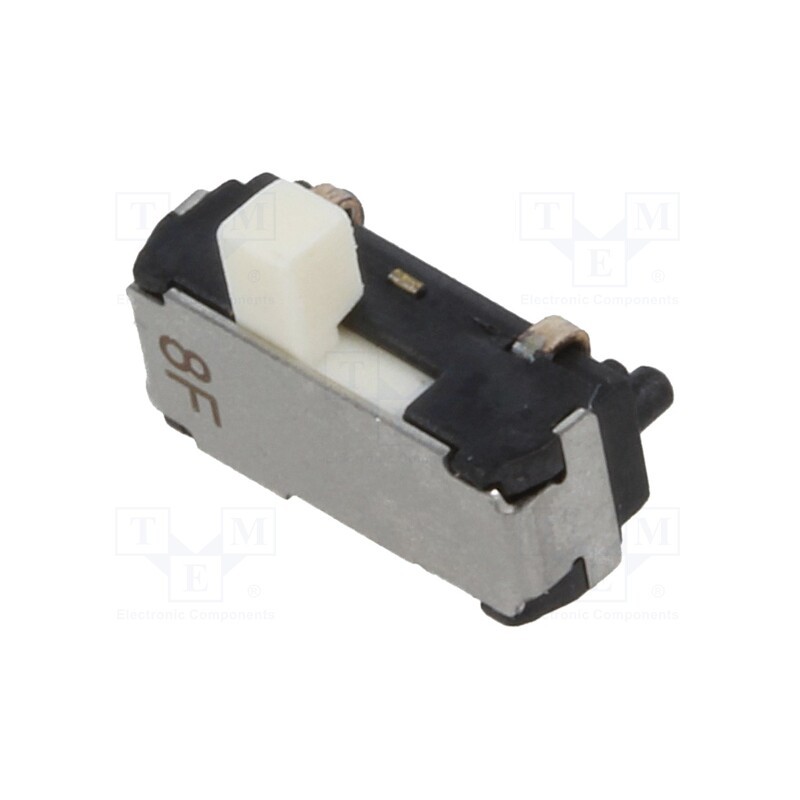 1 pcs x Nidec Copal Electronics - CL-SB-12A-11 - Switch: slide, Pos: 2, SPDT, 0.2A/12VDC, ON-ON, SMT, Leads: curved