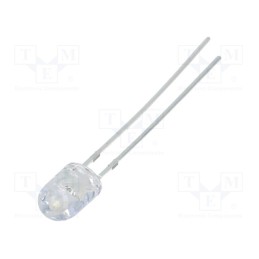 1 pcs x OPTOSUPPLY - OS5OGA5HA1B - LED, oval, 5.1x4.3mm, orange, 22000mcd, 100/40°, Front: convex, 50mA