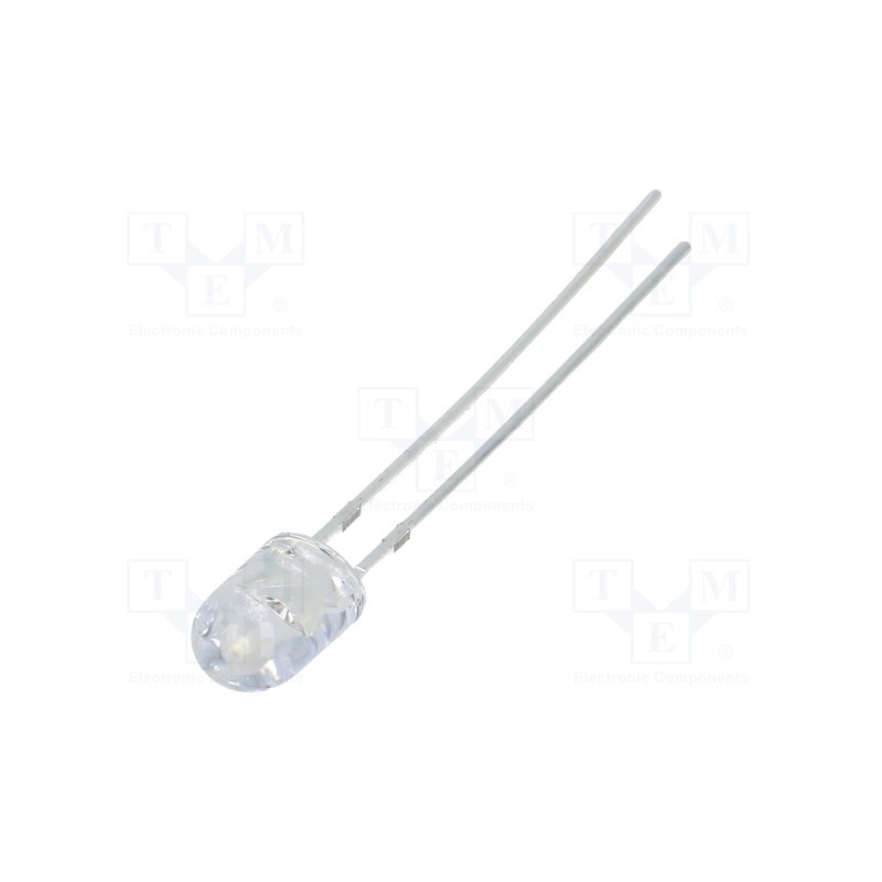 1 pcs x OPTOSUPPLY - OS5OGA5HA1B - LED, oval, 5.1x4.3mm, orange, 22000mcd, 100/40°, Front: convex, 50mA