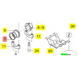 Yanmar main sleeve washer b95w tl120 tw110