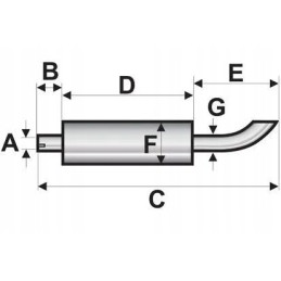 Vertical muffler vpe8043
