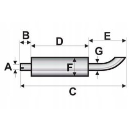 Vertical muffler vpe8043