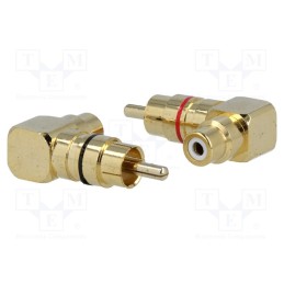 1 set x ACV - 30.4300-01 - Adapter, RCA socket,RCA plug, 2pcs.