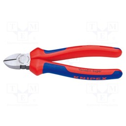 1 pcs x KNIPEX - 70 02 125 - Pliers, side,cutting, ergonomic two-component handles, 125mm