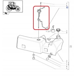 Fuel sensor new holland case cnh 5096419