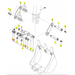 Yanmar bucket bushing 30x21 b12 b18 sv15 sv19vt