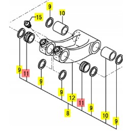 Yanmar bucket bushing 30x21 b12 b18 sv15 sv19vt