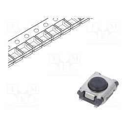 5 pcs x C&K - PTS830GM140 SMTR LFS - Microswitch TACT, SPST-NO, Pos: 2, 0.05A/12VDC, SMT, 1.6N, 1.4mm