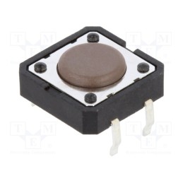 3 pcs x C&K - PTS125SM43-2 LFS - Microswitch TACT, SPST-NO, Pos: 2, 0.05A/12VDC, THT, 1.8N, 4.3mm