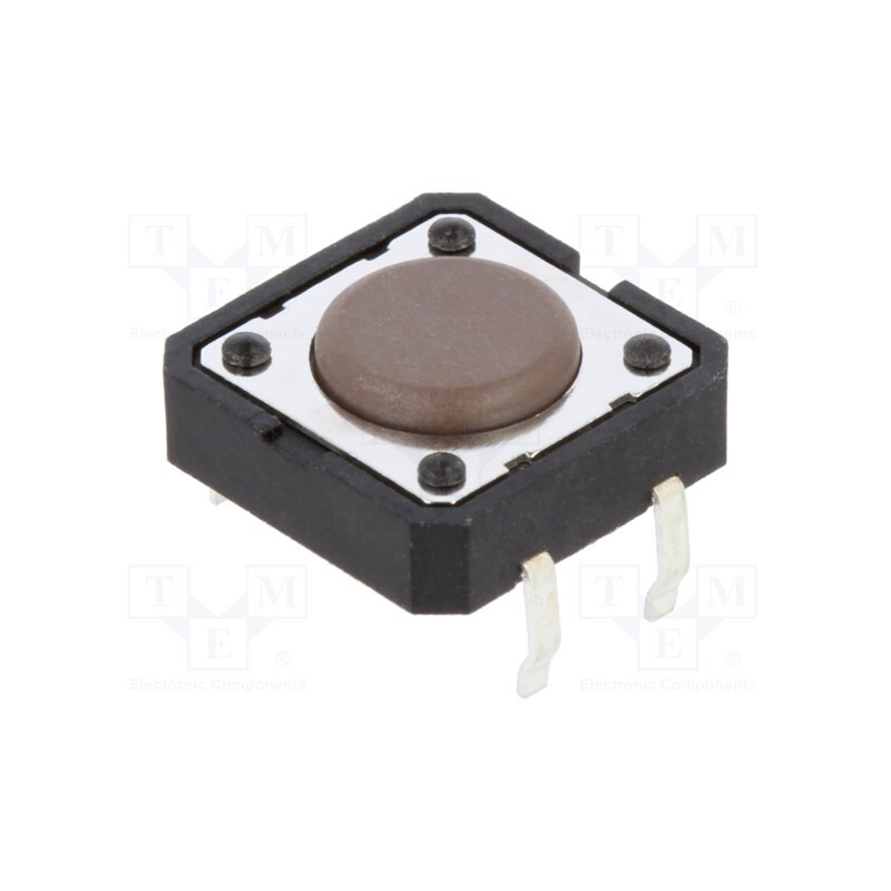 3 pcs x C&K - PTS125SM43-2 LFS - Microswitch TACT, SPST-NO, Pos: 2, 0.05A/12VDC, THT, 1.8N, 4.3mm