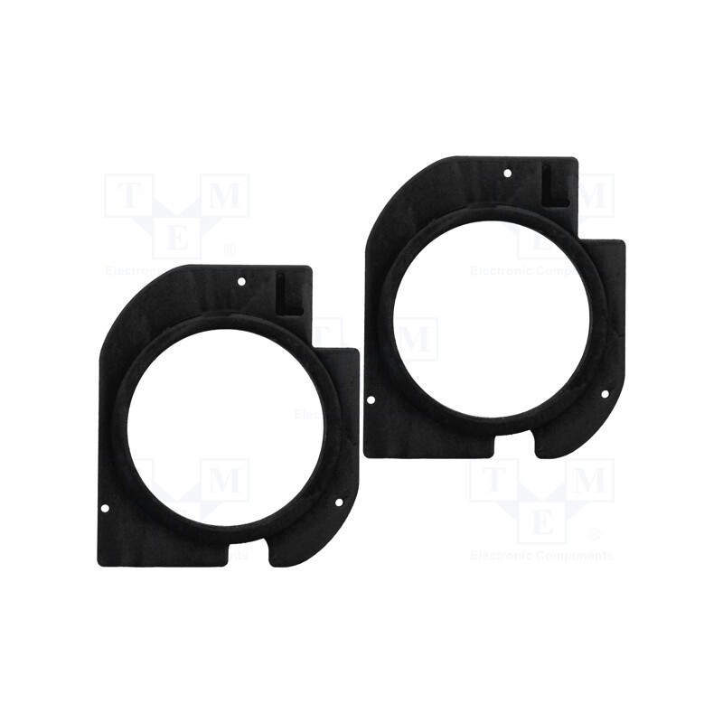 1 set x BASSER - DMSKOD04 - Spacer ring, MDF, 165mm, Škoda, impregnated, 2pcs.