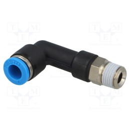 1 pcs x FESTO-153077 - Push-in fitting, threaded,angled 90°, -0.95÷6bar, Thread: R 1/8'