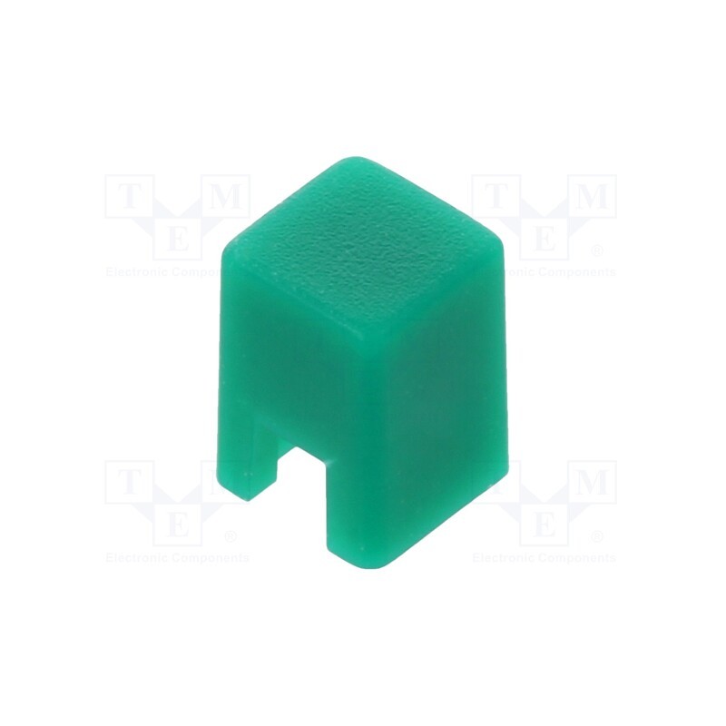 1 pcs x OMRON OCB - B321050 - Button, push-in, none, 5.5mm, -25÷70°C, square, green