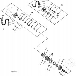 john deere thrust bearing track 400g 440 740