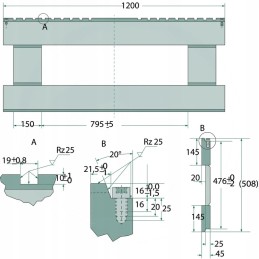 Base plate for pallet forks 778755160