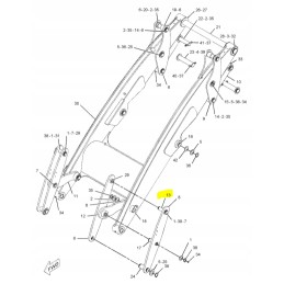 Bucket cylinder pin for Cat backhoe loader