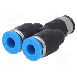 1 pcs x FESTO-190673 - Push-in fitting, straight,Y-Yap spliYYer, -0.95÷6bar, PBT, QS