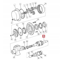 Polos complete rear jcb 531 535 540 914 90640